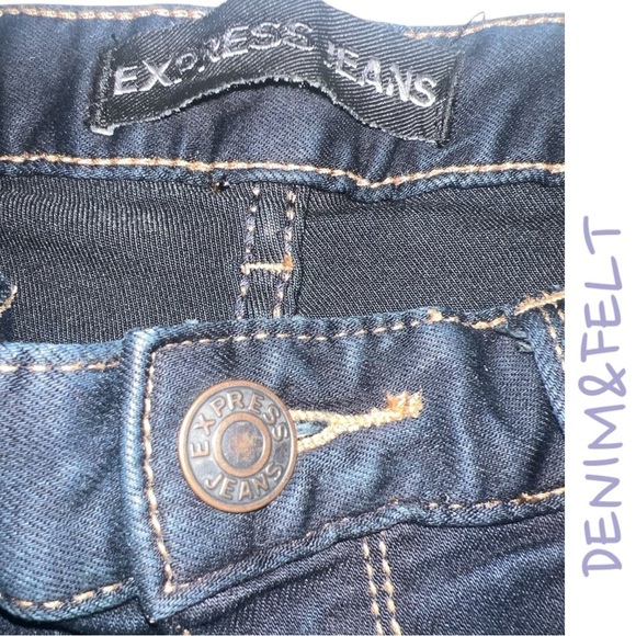 Express Women’s Mid Rise Dark Wash Skinny Denim Jeans | NEW/NWOT!!👖🩷👖🩷 - Picture 10 of 13